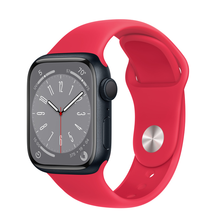 SMART WATCH APPLE WATCH SERIES 8 GPS 41MM (MNP73RB/A) SPORT BAND RED